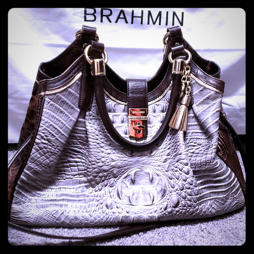 Brahman satchel and checkbook wallet